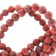 Naturstein Perlen 8mm Matte Red jasper